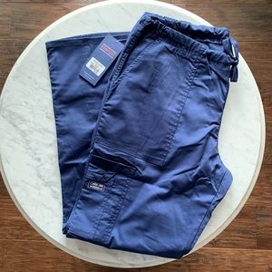 Cherokee Core Stretch Navy Scrub Pants Petite Size